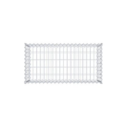 Gabião 100 cm x 40 cm x 50 cm (C x A x P), malhagem 5 cm x 10 cm, espiral
