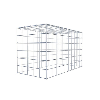 Gabbione aggiuntivo di tipo 3 100 cm x 60 cm x 50 cm (L x A x P), maglia 10 cm x 10 cm, anello a C