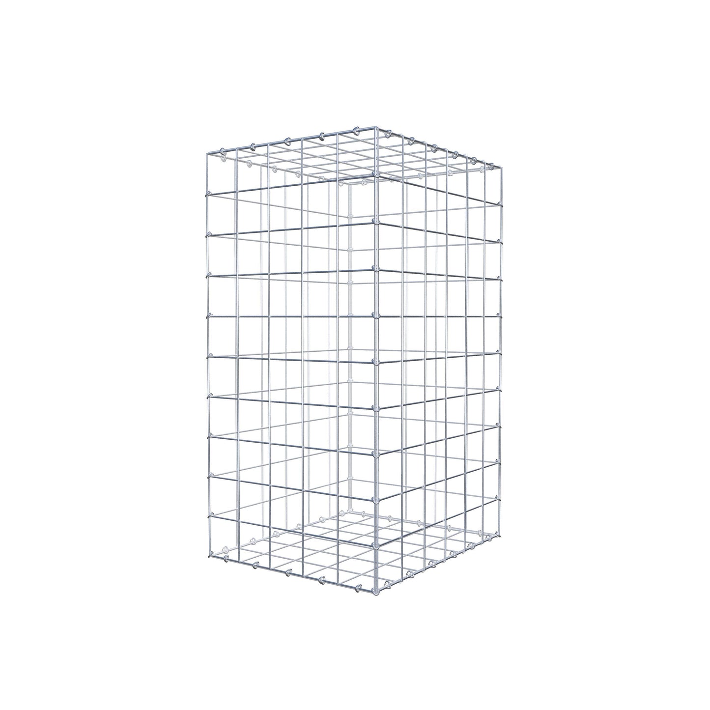 Gabião 100 cm x 60 cm x 50 cm (C x A x P), malhagem 10 cm x 10 cm, anel C