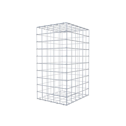 Gabião 100 cm x 60 cm x 50 cm (C x A x P), malhagem 10 cm x 10 cm, anel C