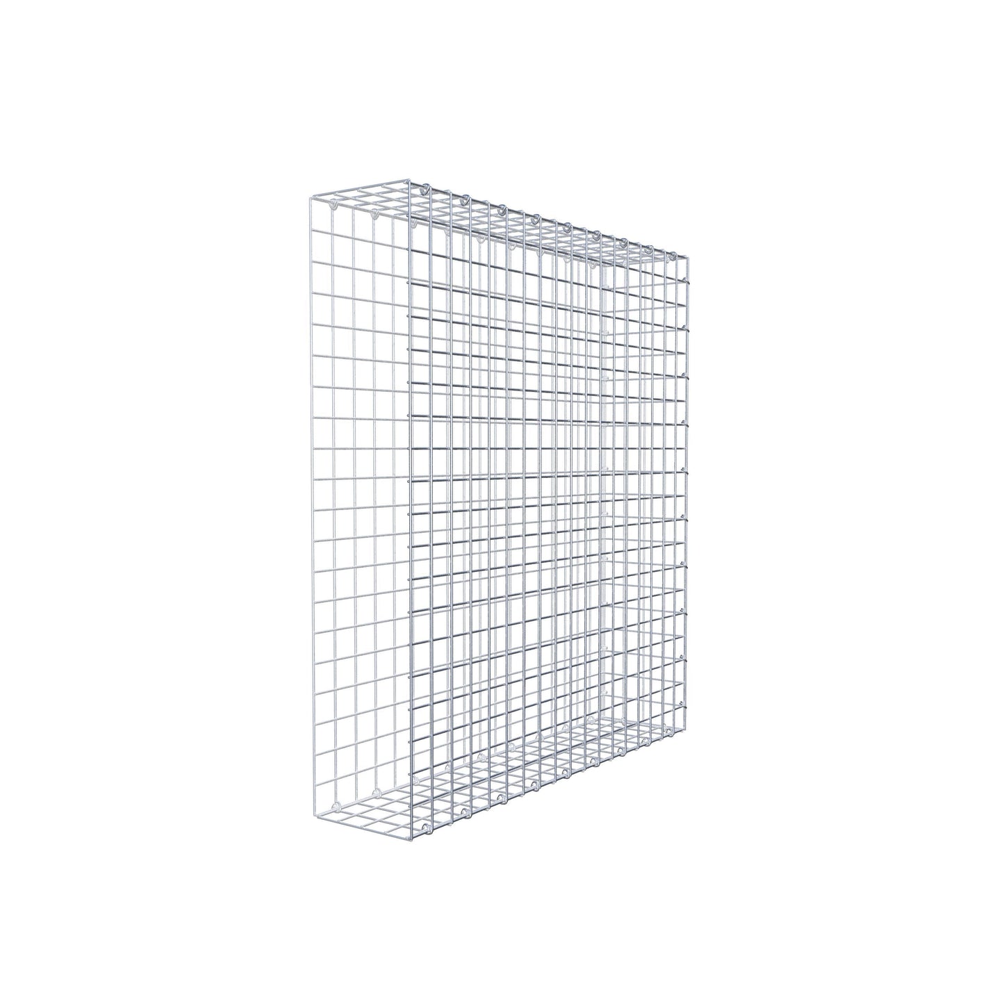 Gavión complementario de tipo 2 100 cm x 90 cm x 20 cm (L x A x P), malla 5 cm x 5 cm, anillo en C