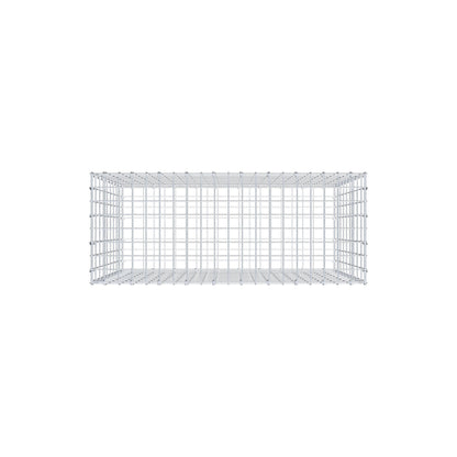 Gabião 100 cm x 90 cm x 40 cm (C x A x P), malhagem 5 cm x 10 cm, anel C