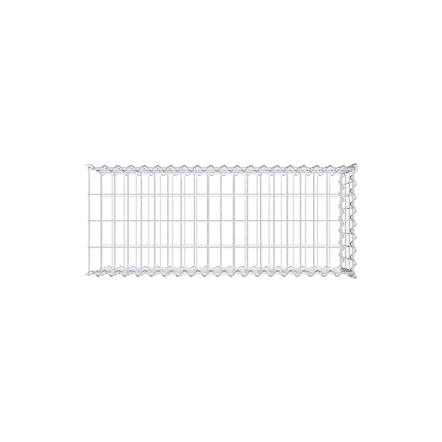 Grown-on gabion type 2 100 cm x 30 cm x 40 cm (L x H x D), mesh size 5 cm x 10 cm, spiral