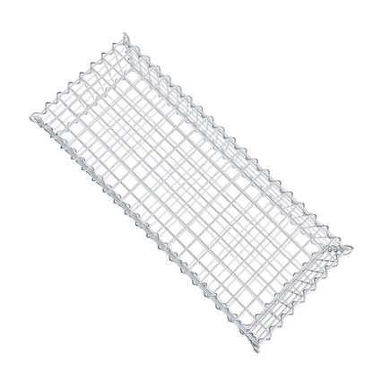 Gabion 100 cm x 20 cm x 40 cm (L x H x D), maskstorlek 5 cm x 5 cm, spiral