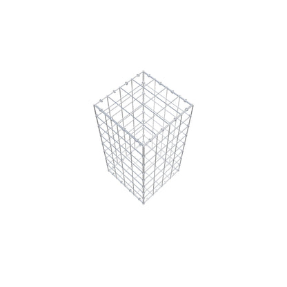 Gabião 80 cm x 40 cm x 40 cm (C x A x P), malhagem 10 cm x 10 cm, anel C