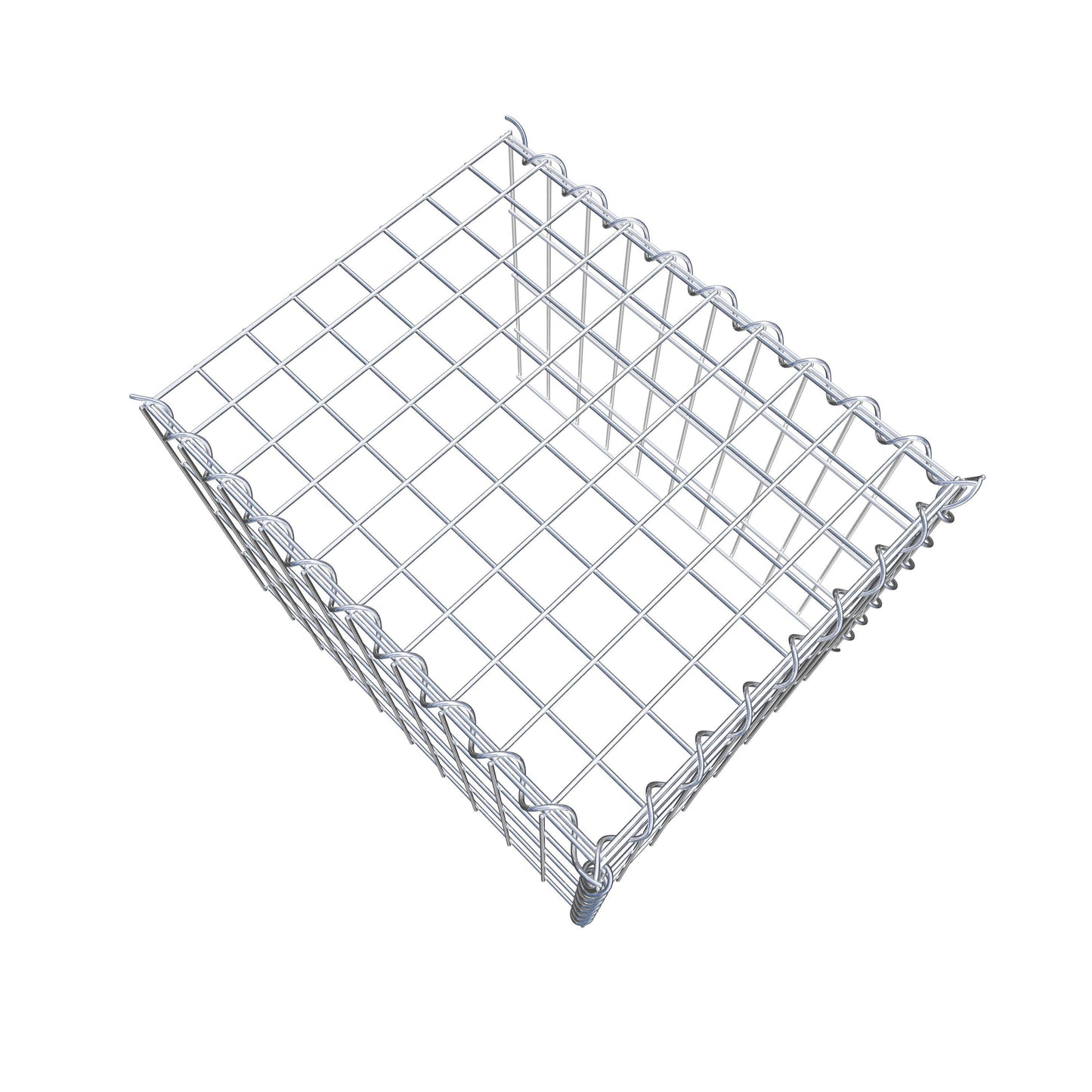 Grown-on gabion type 4 50 cm x 40 cm x 40 cm (L x H x D), mesh size 5 cm x 10 cm, spiral