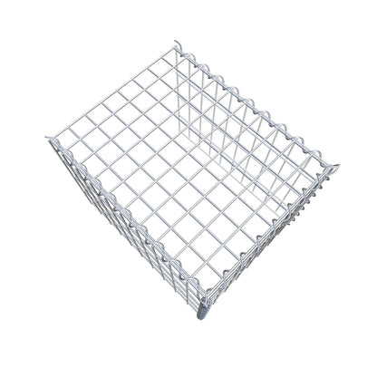 Grown-on gabion type 4 50 cm x 40 cm x 40 cm (L x H x D), mesh size 5 cm x 10 cm, spiral