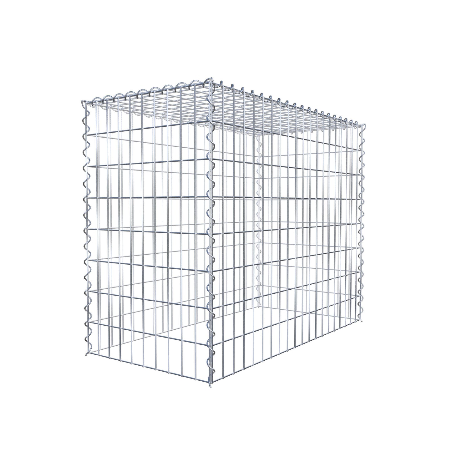 Gavión complementario tipo 3 100 cm x 80 cm x 50 cm (L x A x P), malla 5 cm x 10 cm, espiral