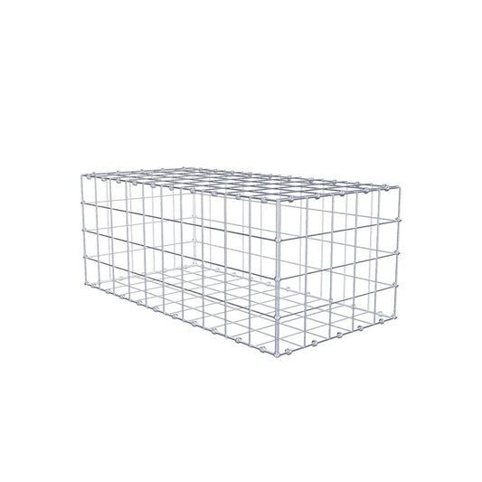 Gabião 100 cm x 40 cm x 50 cm (C x A x P), malhagem 10 x 10 cm, anel espiral