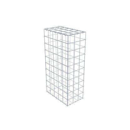 Gabião 100 cm x 50 cm x 30 cm (C x A x P), malhagem 10 cm x 10 cm, anel C