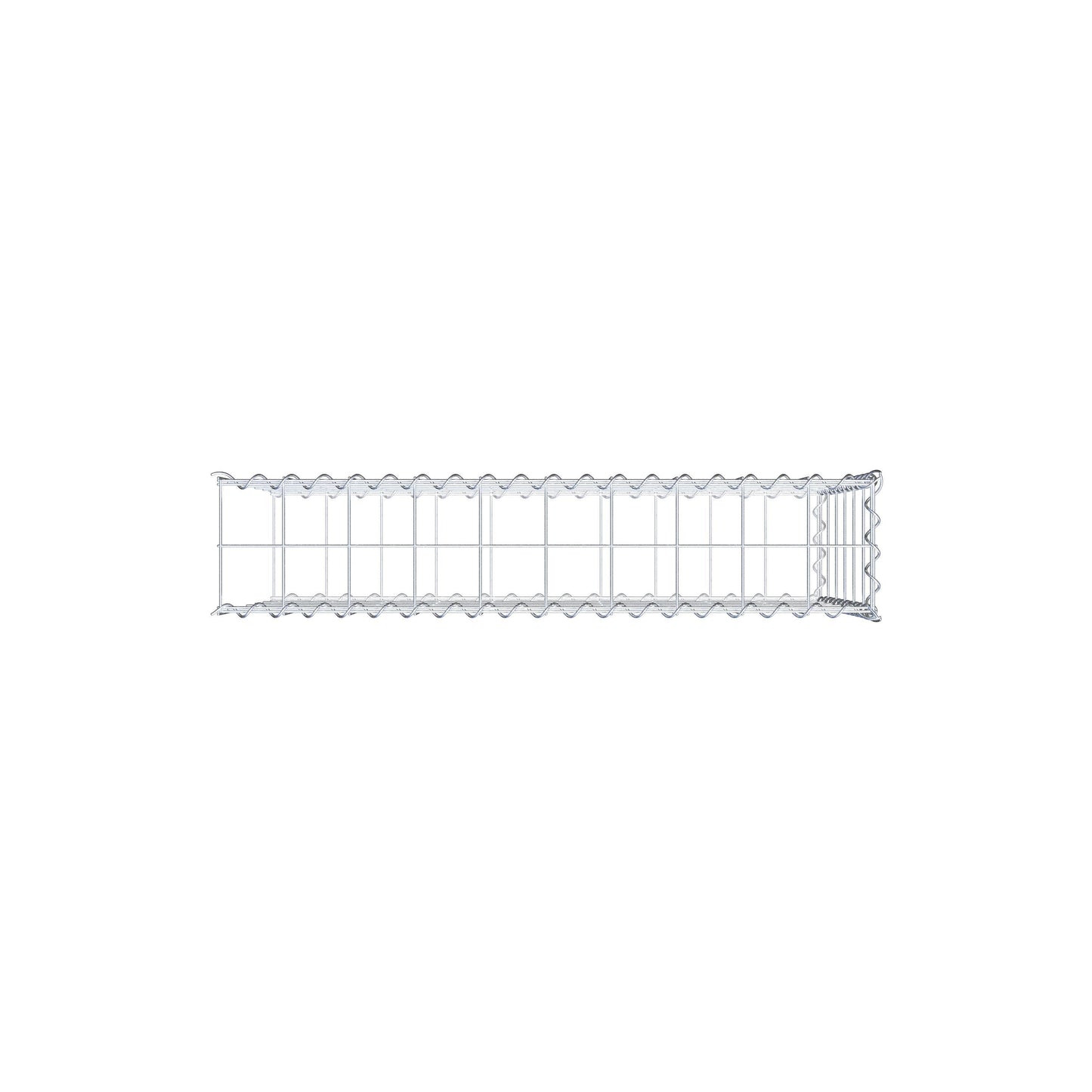 Gabbione aggiuntivo tipo 2 100 cm x 60 cm x 20 cm (L x A x P), maglia 10 cm x 10 cm, spirale