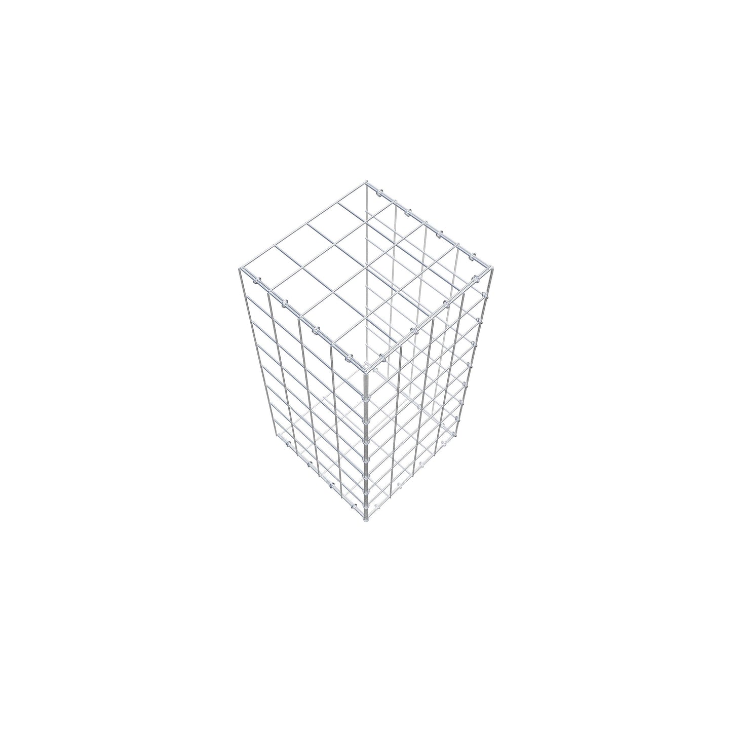 Gabião Tipo 2 80 cm x 40 cm x 40 cm (C x A x P), malhagem 10 cm x 10 cm, anel C