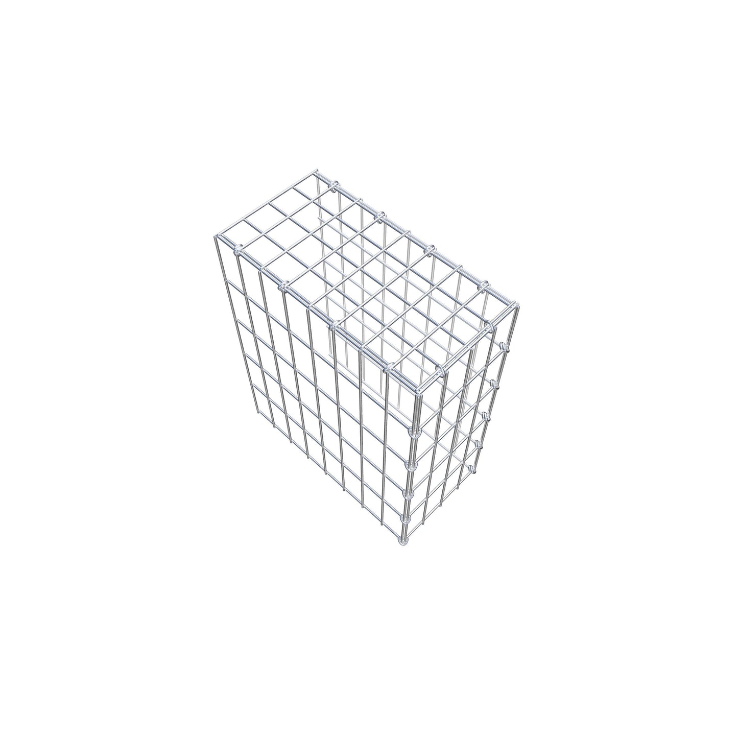 Gabião Tipo 4 50 cm x 40 cm x 20 cm (C x A x P), malhagem 5 cm x 10 cm, anel C