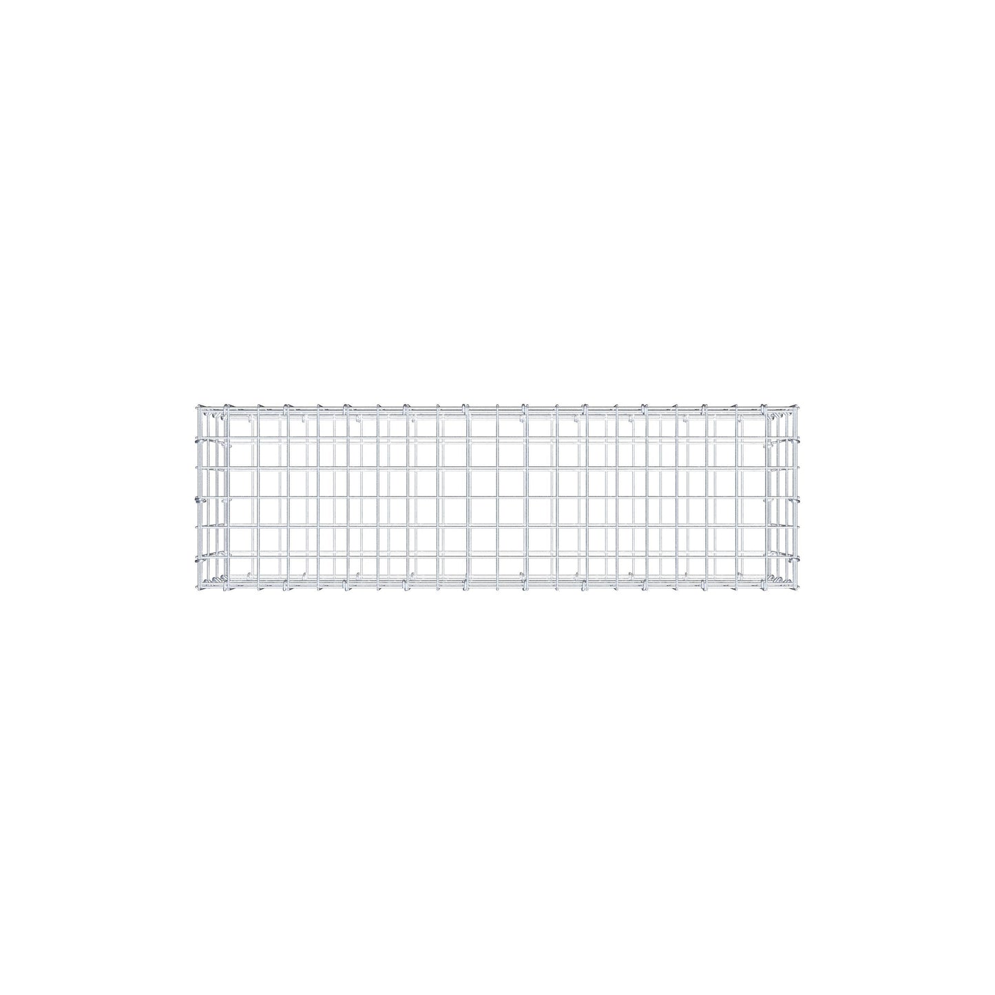 Gabion 100 cm x 30 cm x 30 cm (L x H x P), mailles 5 cm x 10 cm, anneau en C
