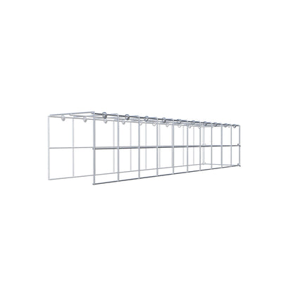 Gabião Tipo 4 100 cm x 20 cm x 20 cm (C x A x P), malhagem 10 cm x 10 cm, anel C