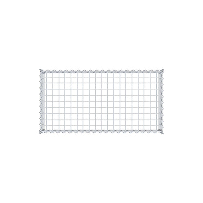 Gavión complementario tipo 3 100 cm x 20 cm x 50 cm (L x A x P), malla 5 cm x 5 cm, espiral