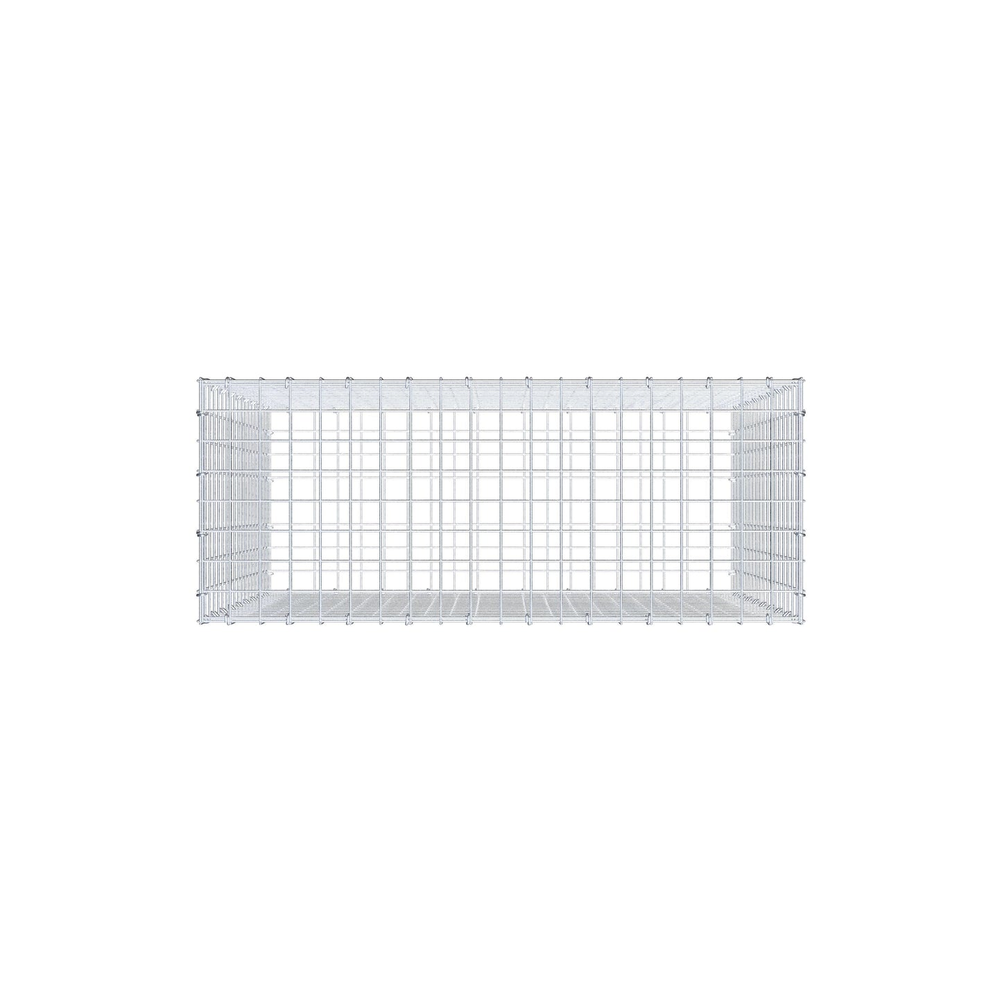 Schanskorf 100 cm x 90 cm x 40 cm (L x H x D), maaswijdte 5 cm x 5 cm, C-ring