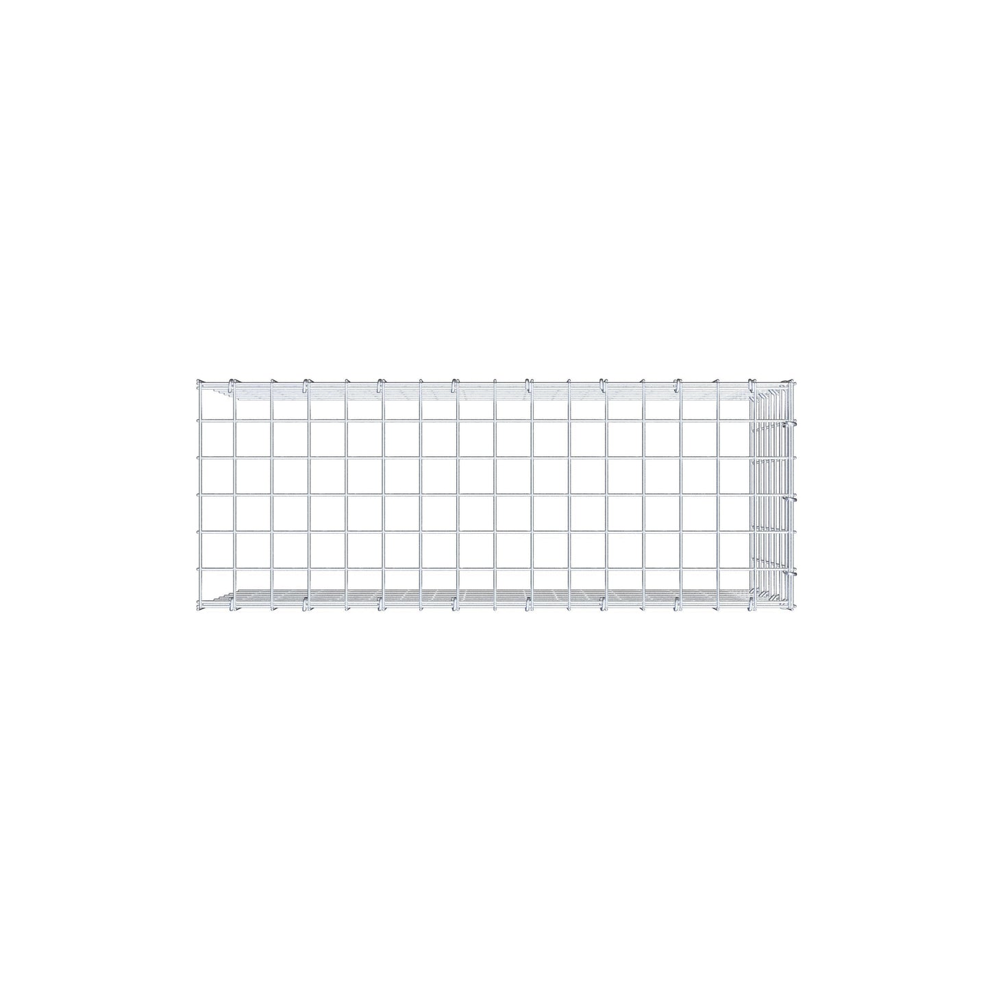 Gabião Tipo 4 80 cm x 40 cm x 30 cm (C x A x P), malhagem 5 cm x 5 cm, anel C