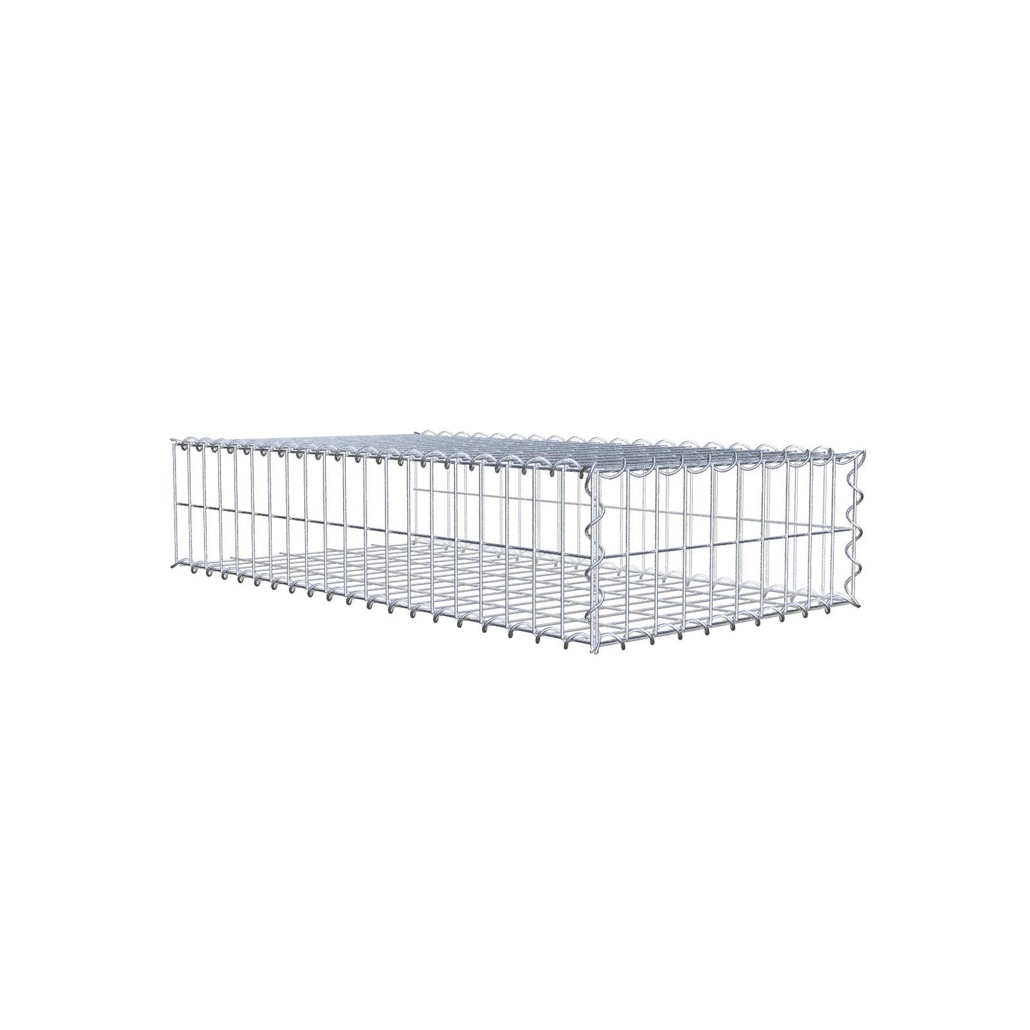 Gabbione aggiuntivo tipo 2 100 cm x 20 cm x 50 cm (L x A x P), maglia 5 cm x 10 cm, spirale