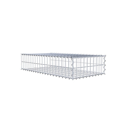 Gabbione aggiuntivo tipo 2 100 cm x 20 cm x 50 cm (L x A x P), maglia 5 cm x 10 cm, spirale