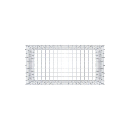 Gabbione aggiuntivo di tipo 3 100 cm x 90 cm x 50 cm (L x H x P), maglia 5 cm x 10 cm, anello a C