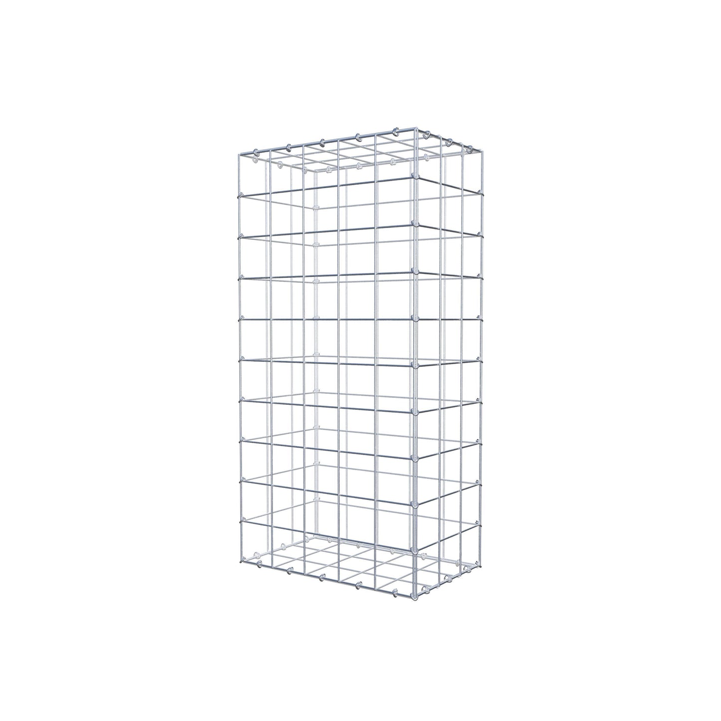 Gabião 100 cm x 30 cm x 50 cm (C x A x P), malhagem 10 cm x 10 cm, anel C