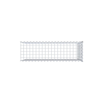Grown-on gabion type 4 100 cm x 60 cm x 30 cm (L x H x D), mesh size 5 cm x 5 cm, spiral