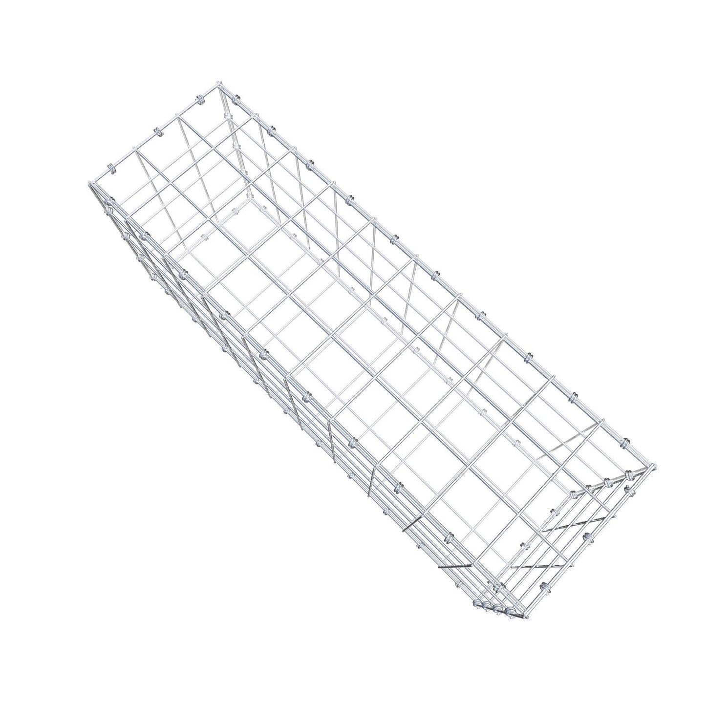 Gabione 100 cm x 40 cm x 30 cm (L x H x T), Maschenweite 10 x 10 cm, Spiralring