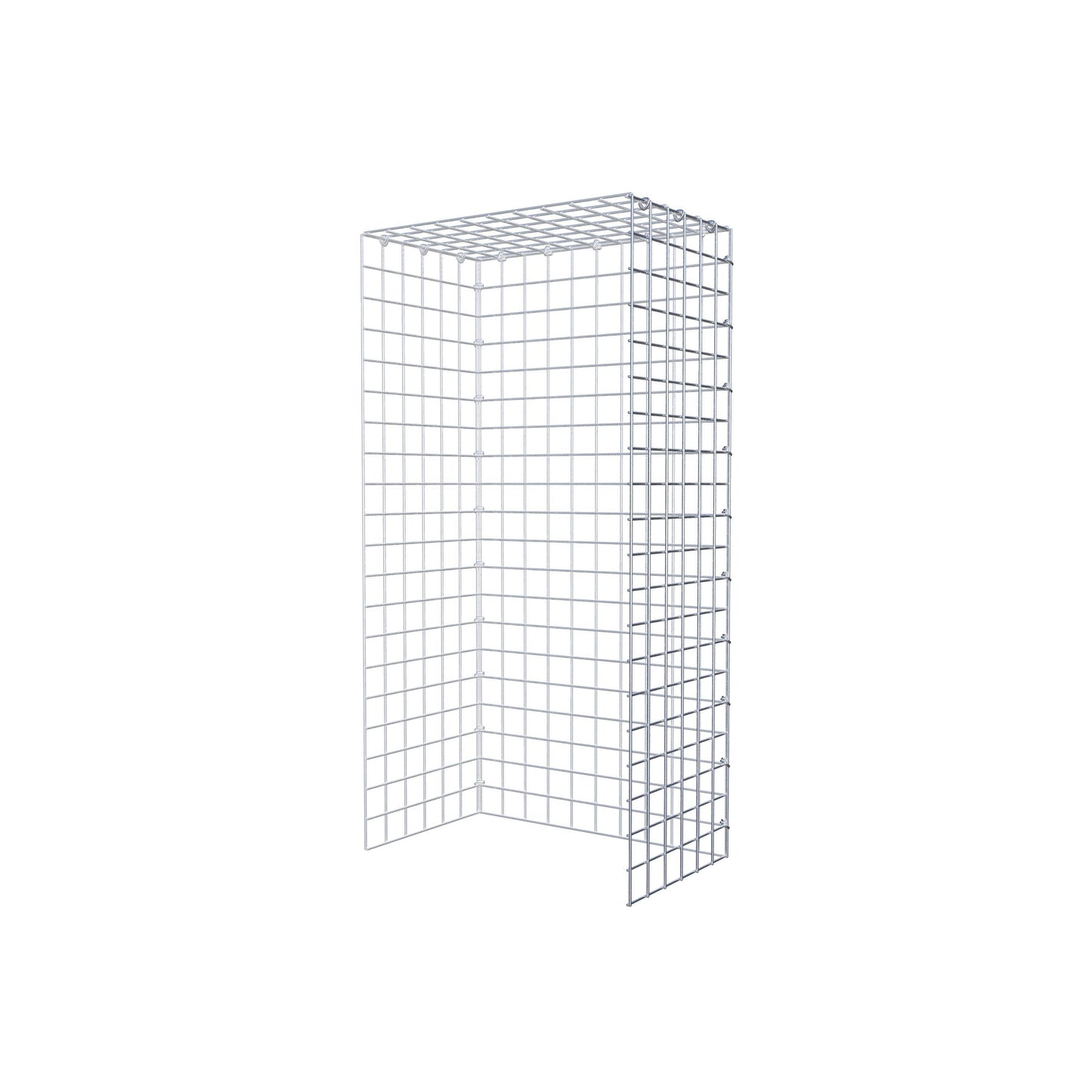 Gabião Tipo 4 100 cm x 30 cm x 50 cm (C x A x P), malhagem 5 cm x 5 cm, anel C