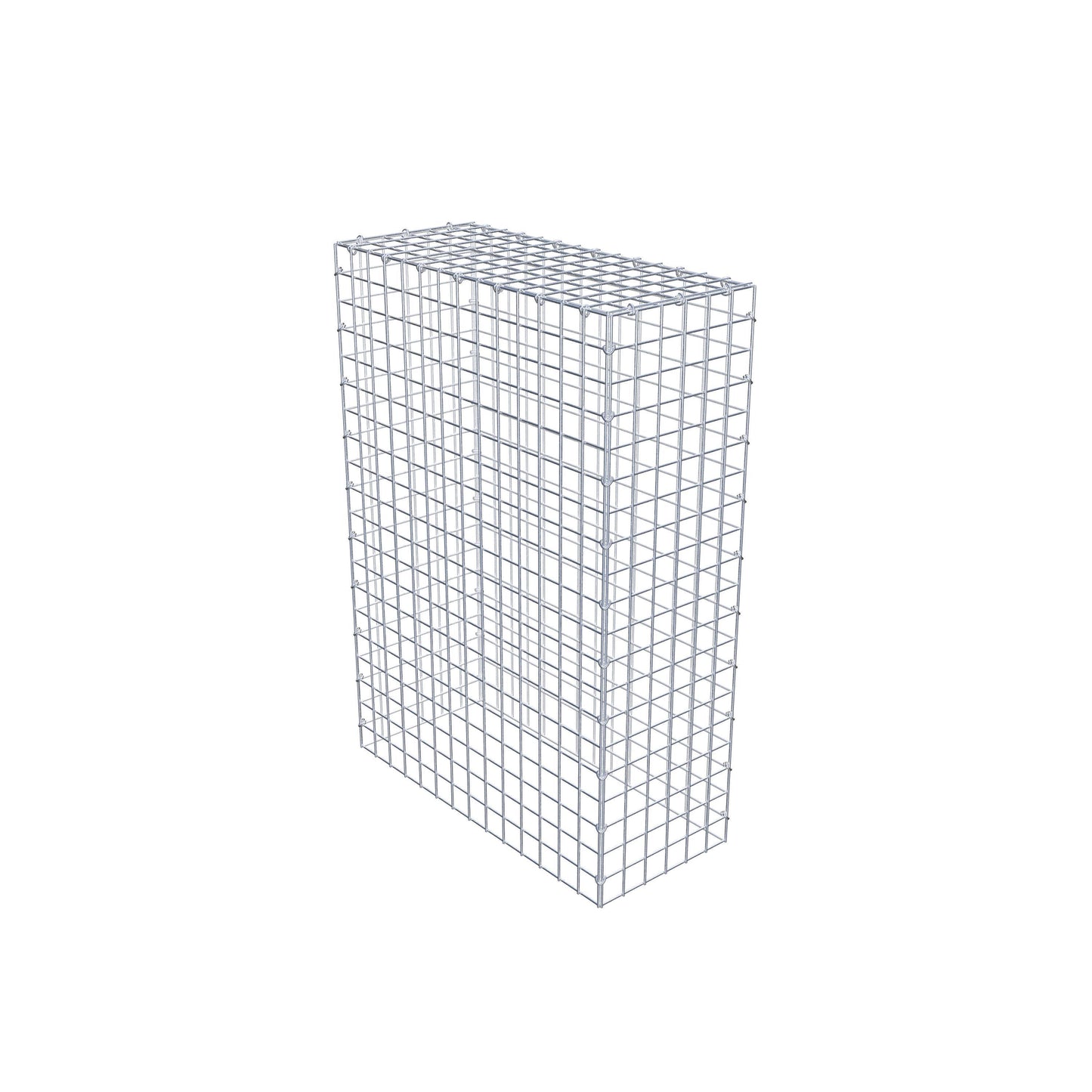 Monteret gabion type 3 100 cm x 70 cm x 30 cm (L x H x D), maskestørrelse 5 cm x 5 cm, C-ring