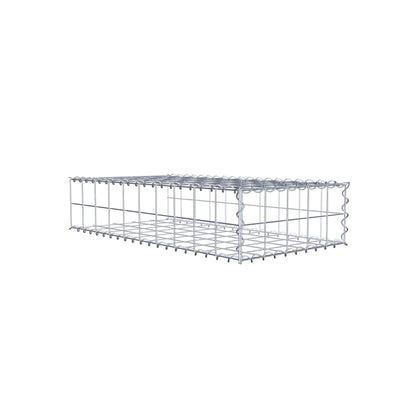 Anbaugabione Typ 2 100 cm x 20 cm x 50 cm (L x H x T), Maschenweite 10 cm x 10 cm, Spirale