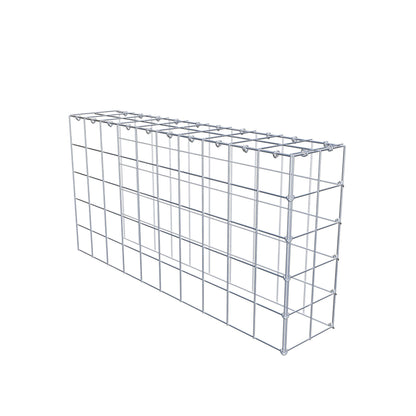 Gabião Tipo 4 100 cm x 50 cm x 20 cm (C x A x P), malhagem 10 cm x 10 cm, anel C