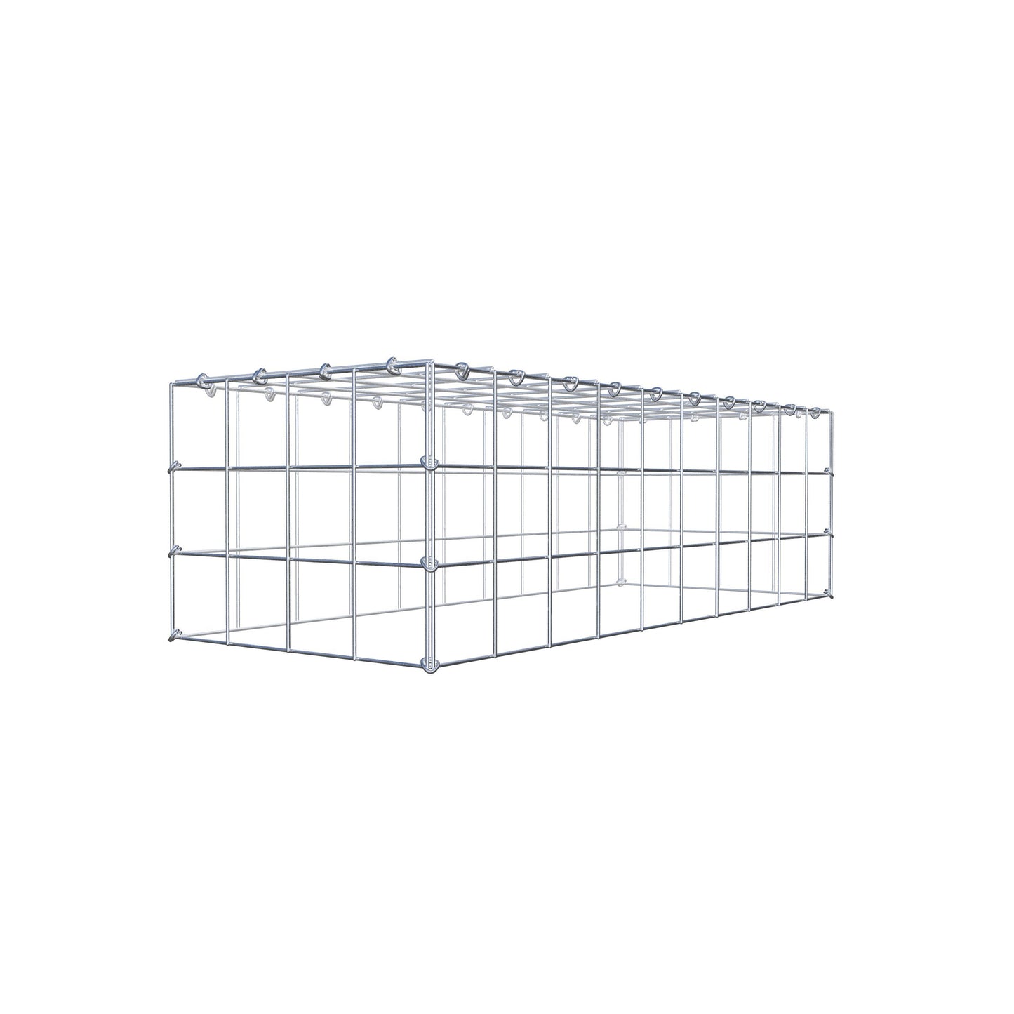 Type 3 oplegkorf 100 cm x 30 cm x 40 cm (L x H x D), maaswijdte 10 cm x 10 cm, C-ring
