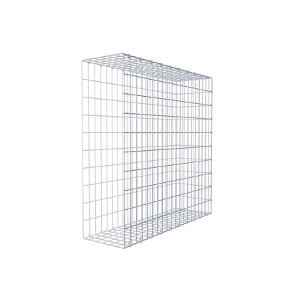 Anbaugabione Typ 2 100 cm x 100 cm x 30 cm, Maschenweite 5 cm x 10 cm, C-Ring