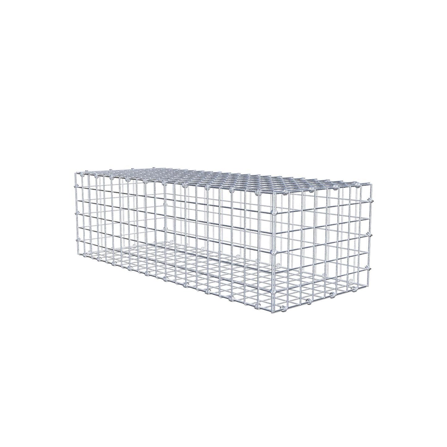 Gabione 100 cm x 30 cm x 40 cm (L x H x T), Maschenweite 5 x 5 cm, Spiralring