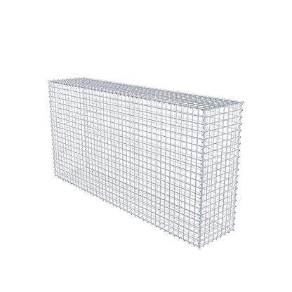 Gavión 200 cm x 100 cm x 40 cm (largo x alto x fondo), malla 5 cm x 5 cm, en espiral