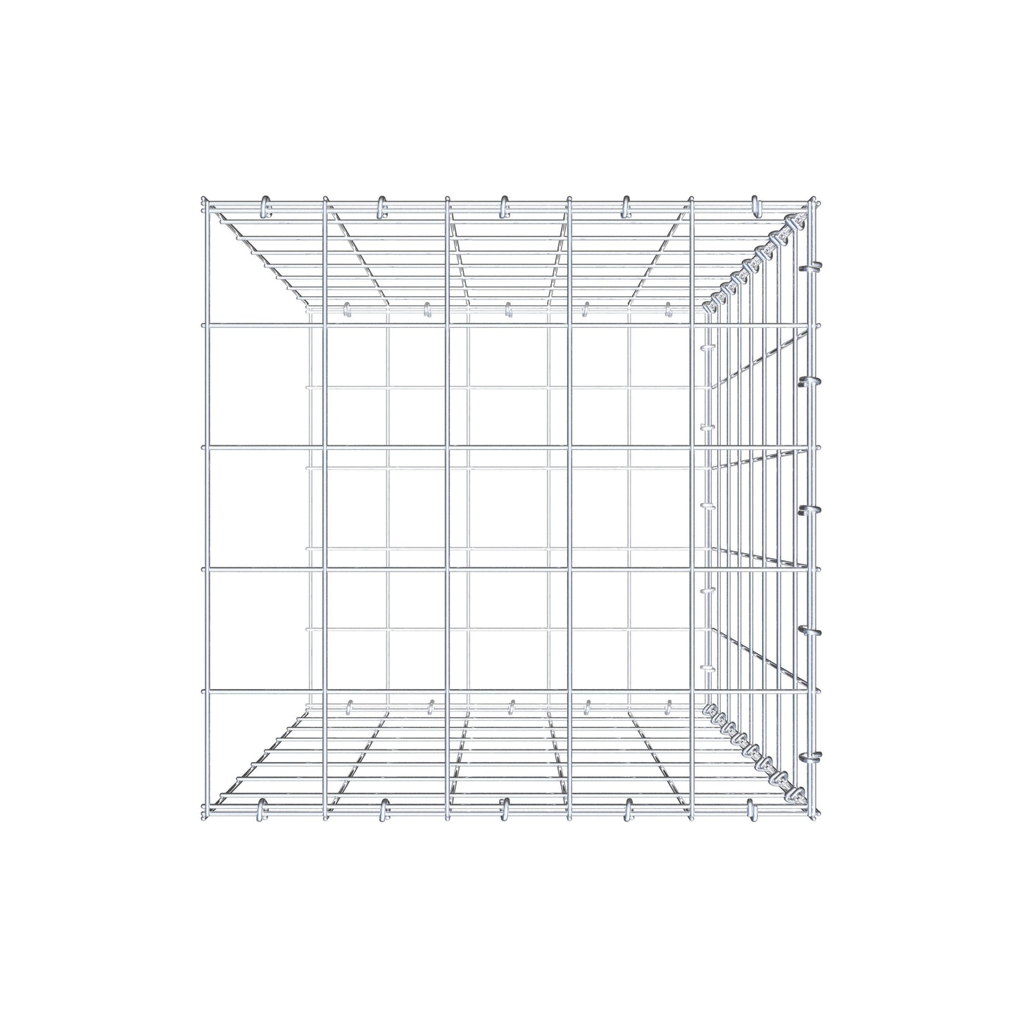 Pila adicional tipo 2 80 cm x 50 cm x 50 cm (L x A x P), malla 10 cm x 10 cm, anillo en C