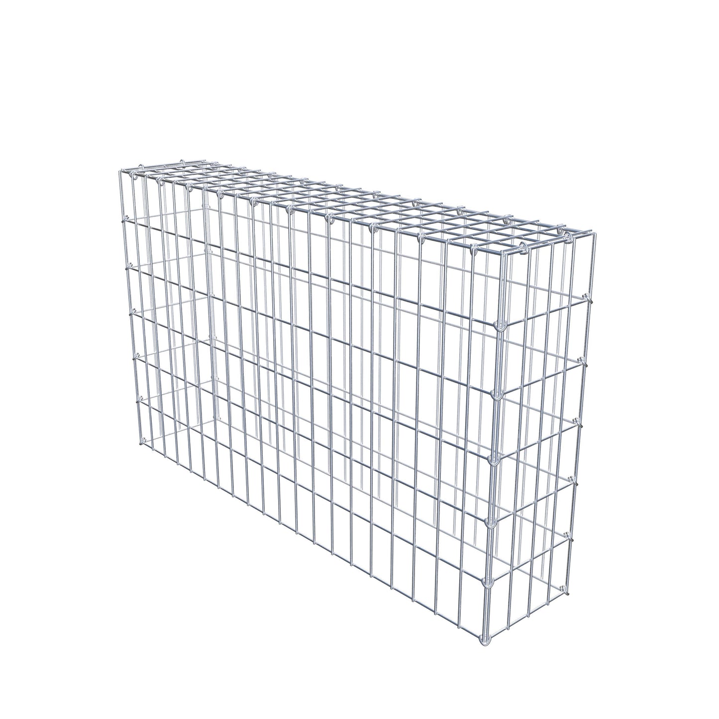 Gabbione aggiuntivo di tipo 3 100 cm x 60 cm x 20 cm (L x H x P), maglia 5 cm x 10 cm, anello a C
