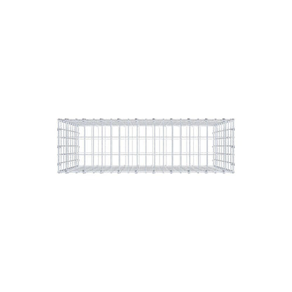 Gabião 100 cm x 90 cm x 30 cm (C x A x P), malhagem 5 x 10 cm, anel espiral
