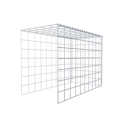 Opvokset gabion type 4 100 cm x 70 cm x 50 cm (L x H x D), maskestørrelse 10 cm x 10 cm, spiral