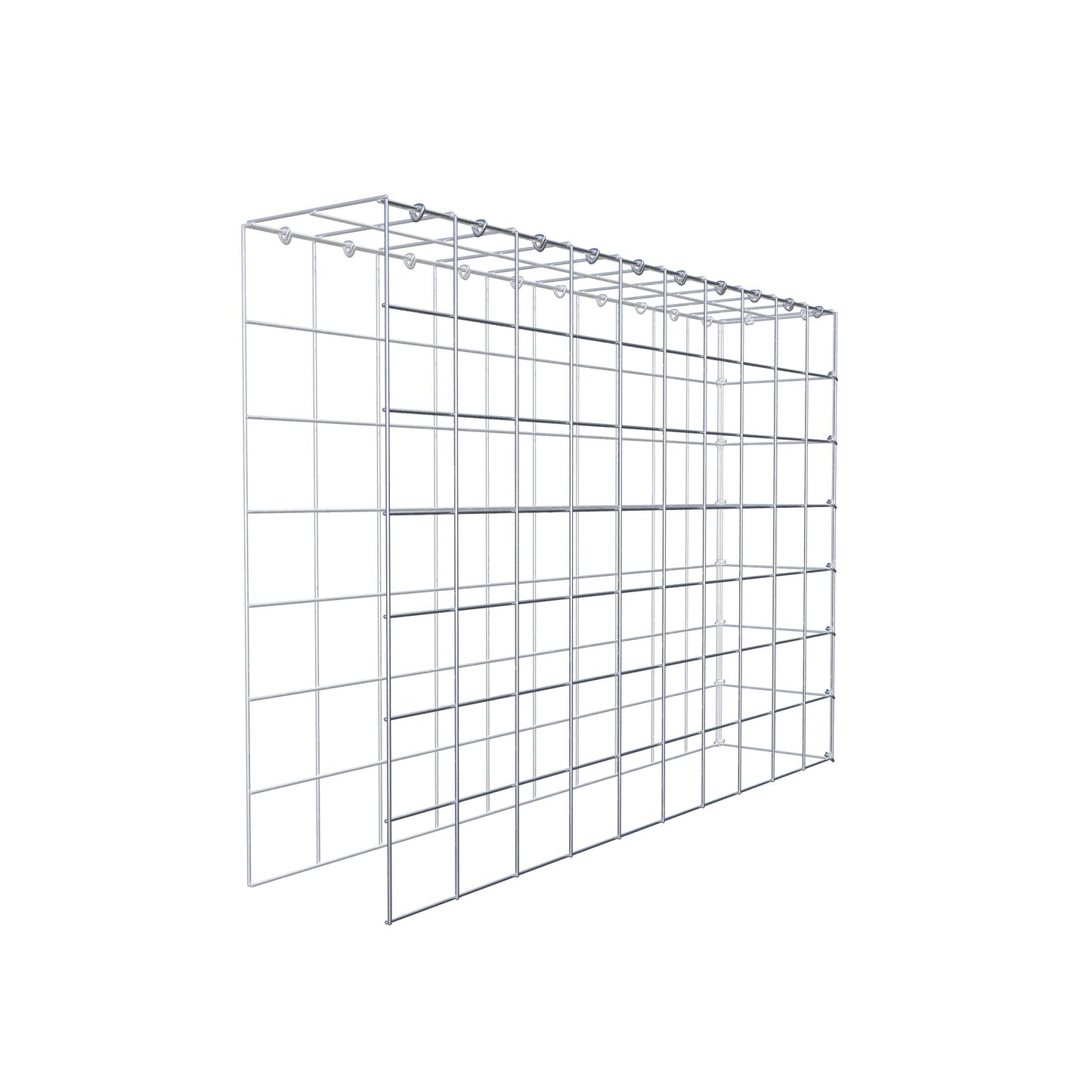 Gabião Tipo 4 100 cm x 70 cm x 20 cm (C x A x P), malhagem 10 cm x 10 cm, anel C