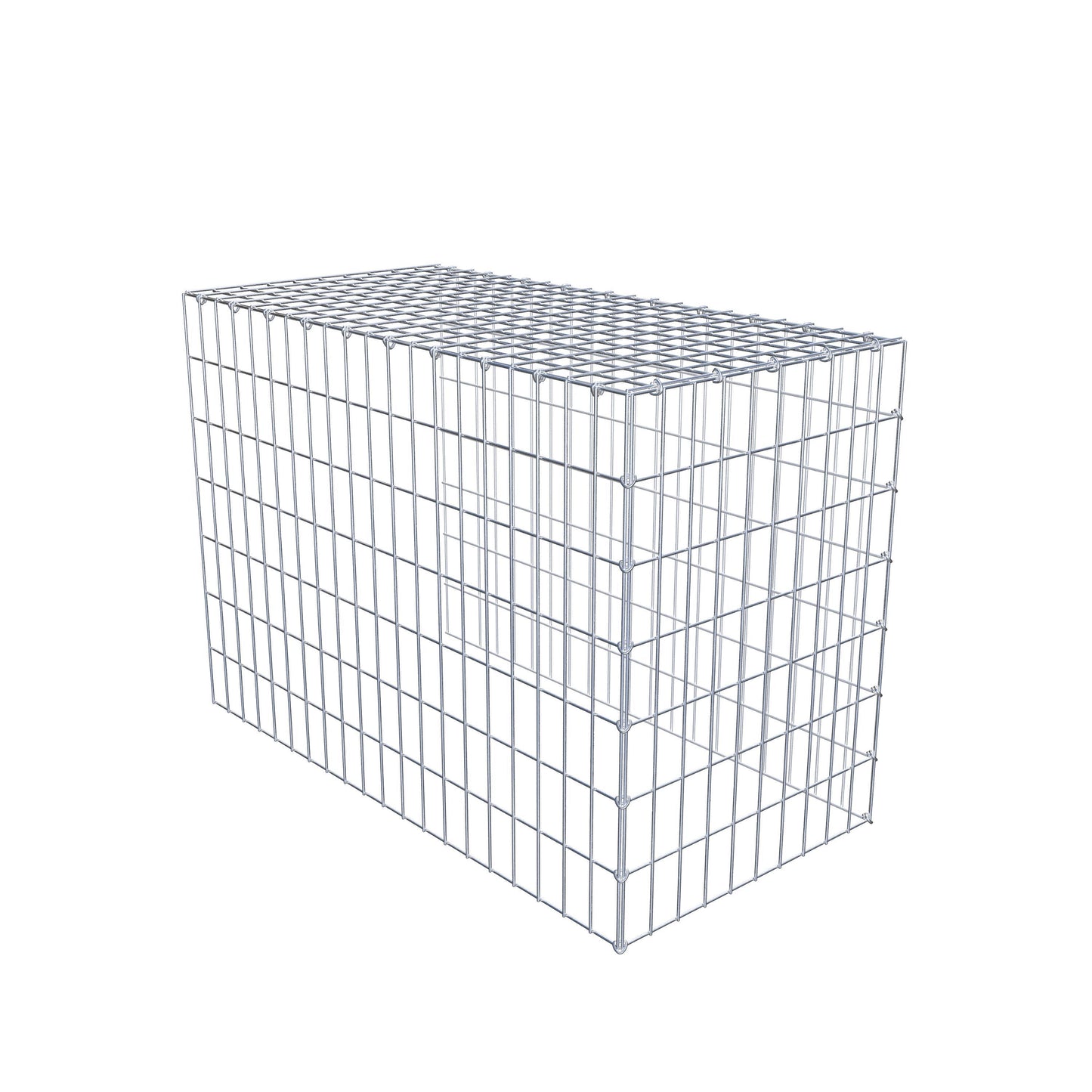 Gabião tipo 4 100 cm x 70 cm x 50 cm (C x A x P), malhagem 5 cm x 10 cm, anel C
