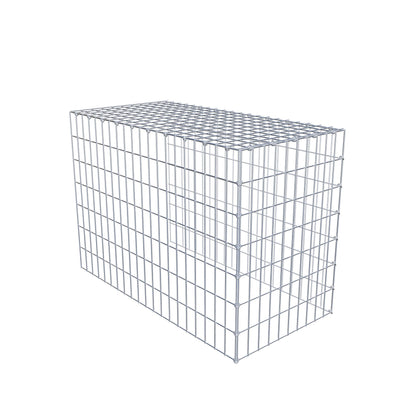 Gabião tipo 4 100 cm x 70 cm x 50 cm (C x A x P), malhagem 5 cm x 10 cm, anel C