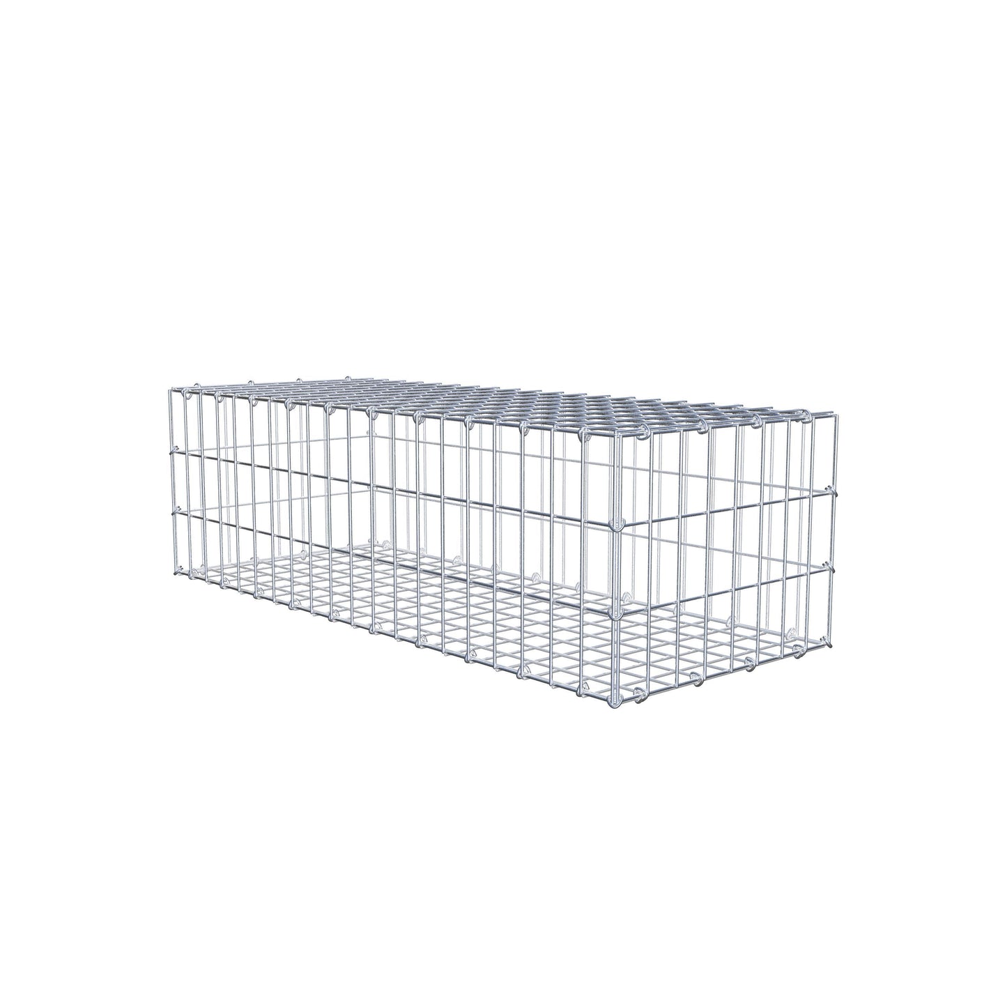 Gabion 100 cm x 30 cm x 40 cm (L x H x P), mailles 5 cm x 10 cm, anneau en C