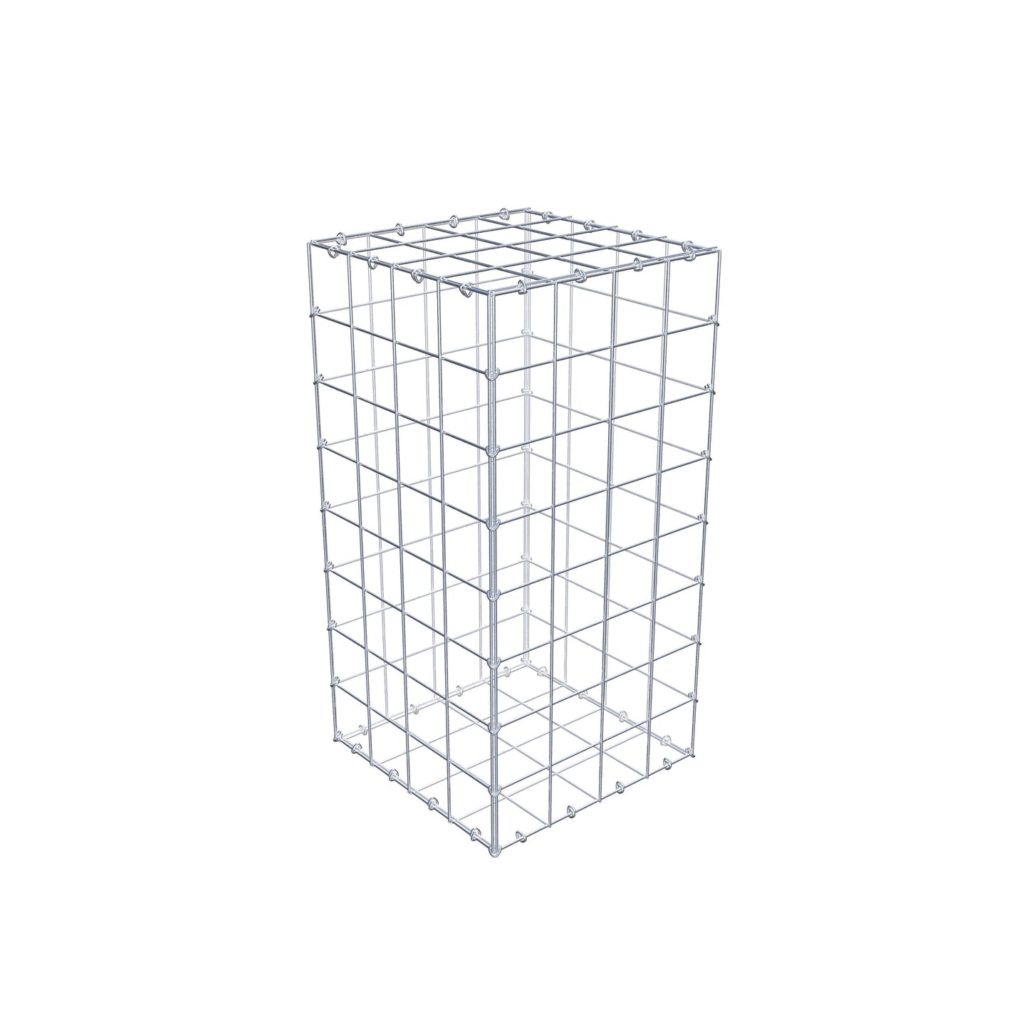 Gabião 80 cm x 40 cm x 40 cm (C x A x P), malhagem 10 cm x 10 cm, anel C