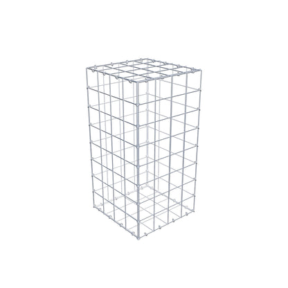 Gabião 80 cm x 40 cm x 40 cm (C x A x P), malhagem 10 cm x 10 cm, anel C