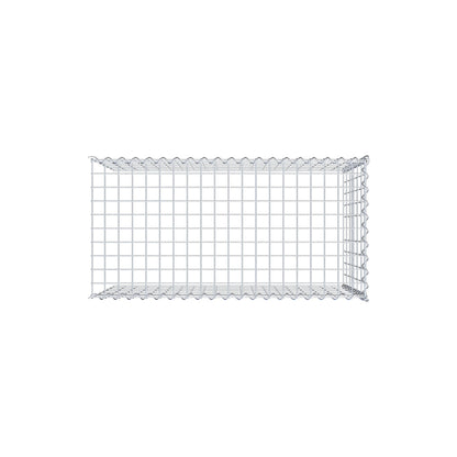 Gabião tipo 4 100 cm x 60 cm x 50 cm (C x A x P), malhagem 5 cm x 10 cm, espiral