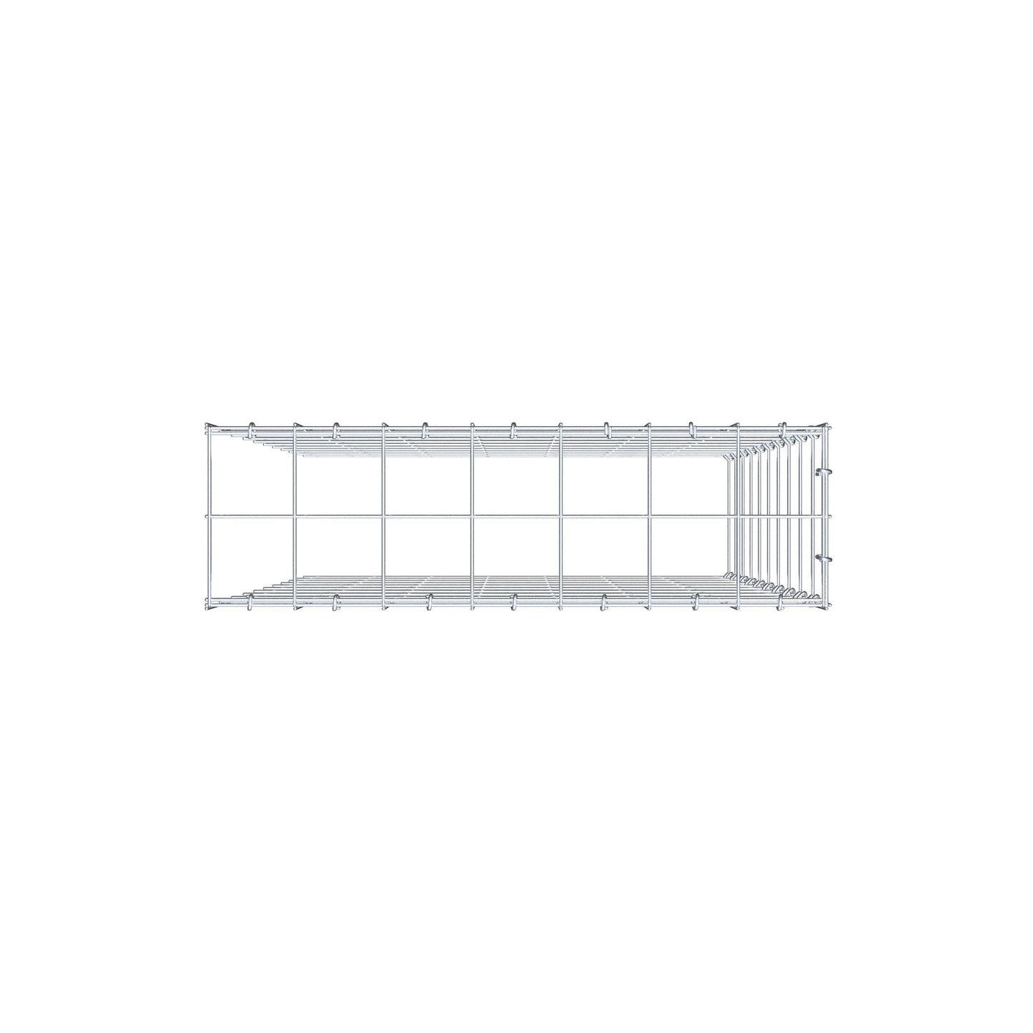 Gabião Tipo 4 100 cm x 70 cm x 20 cm (C x A x P), malhagem 10 cm x 10 cm, anel C