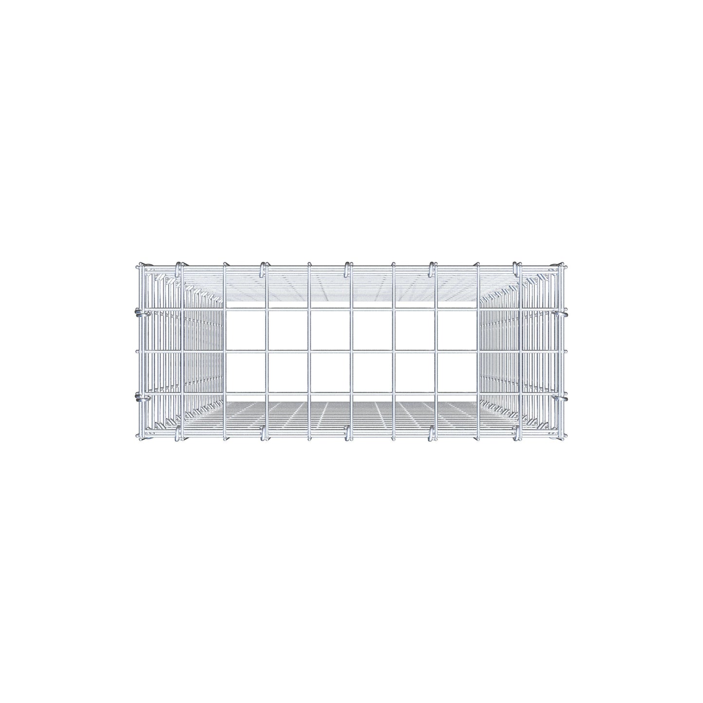 Fourche rapportée type 3 100 cm x 50 cm x 20 cm (L x H x P), mailles 5 cm x 5 cm, anneau C