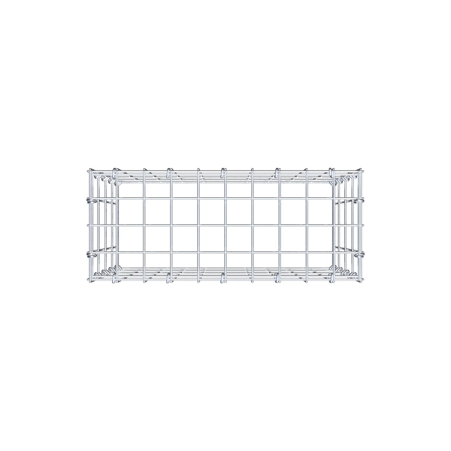 Monteret gabion type 3 50 cm x 40 cm x 20 cm (L x H x D), maskestørrelse 5 cm x 10 cm, C-ring